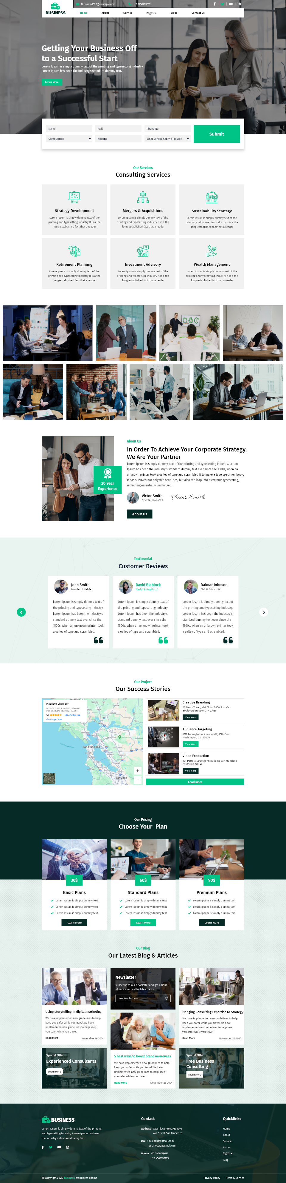 Free Business WordPress Theme