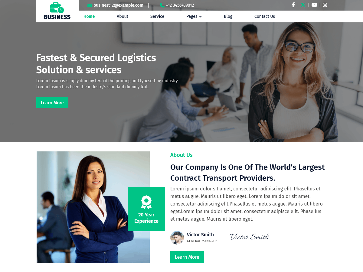 Free Business WordPress Theme