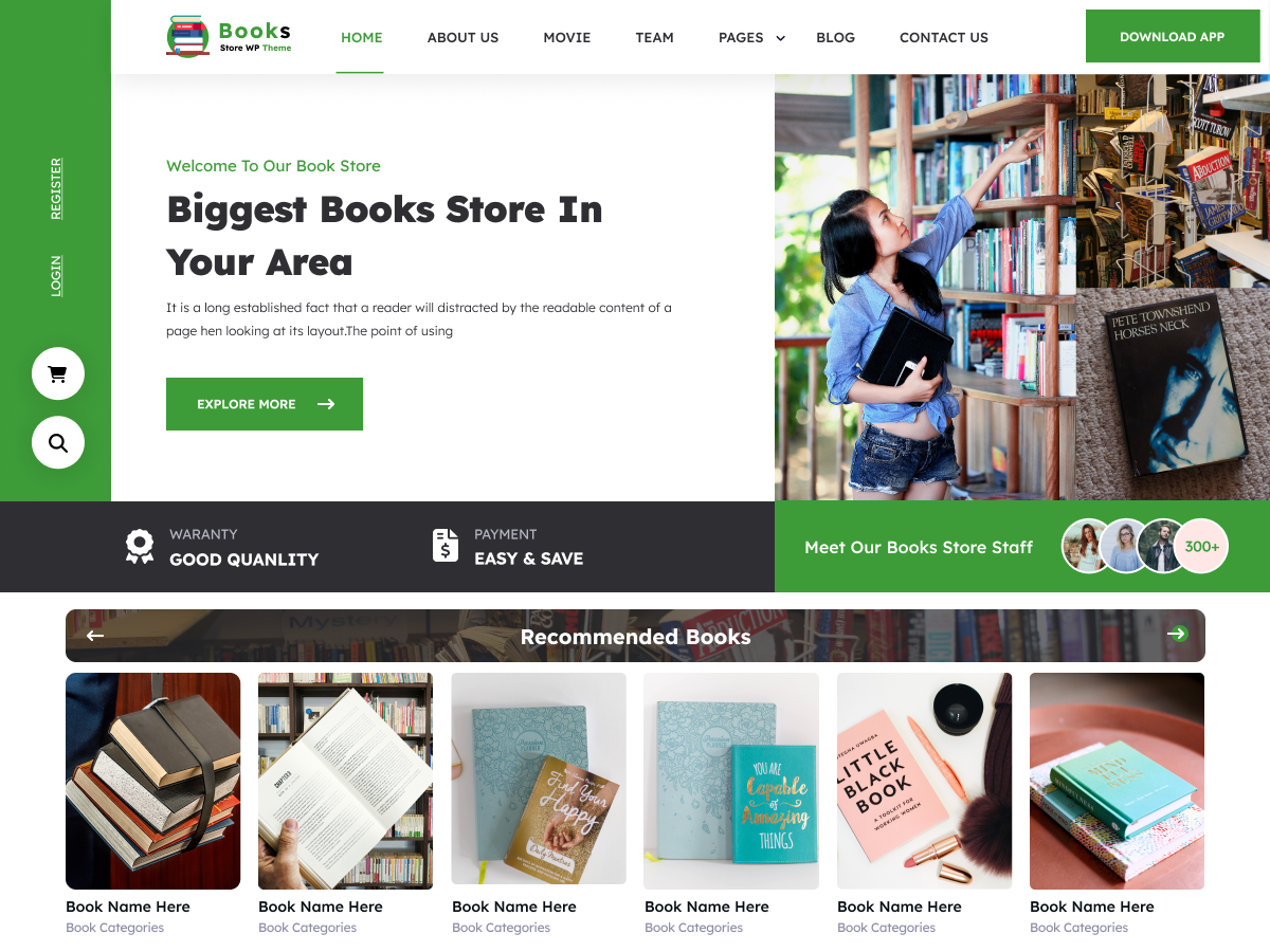 Free Bookseller WordPress Theme