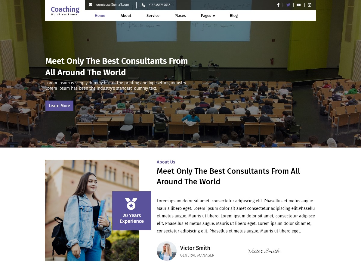 Free Coaching WordPress Theme