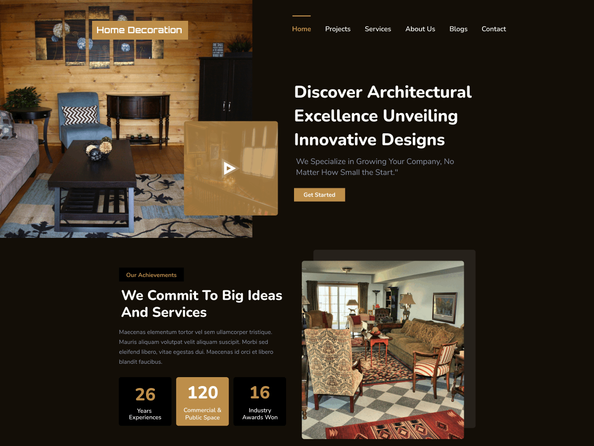 Free Home Decor WordPress Theme