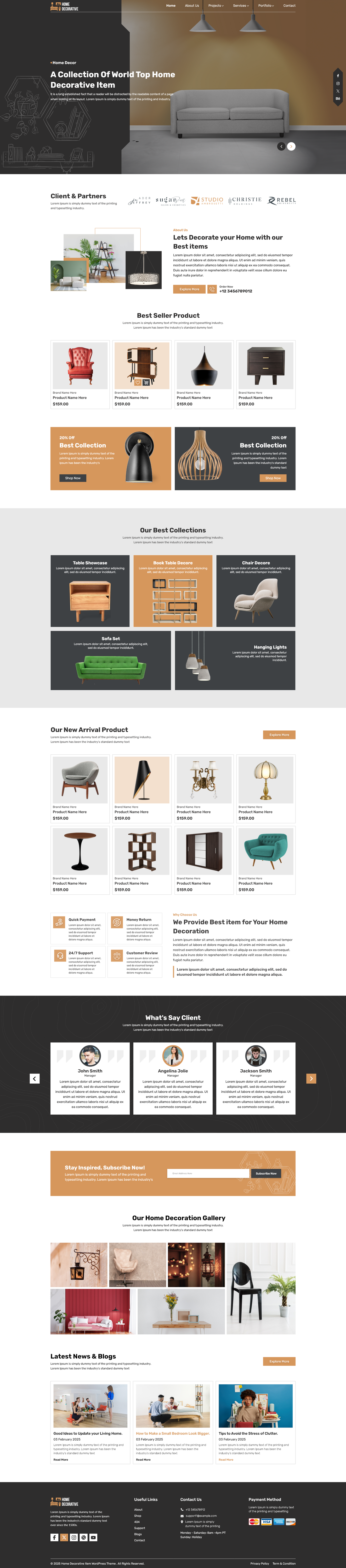 Home Decor WordPress Theme