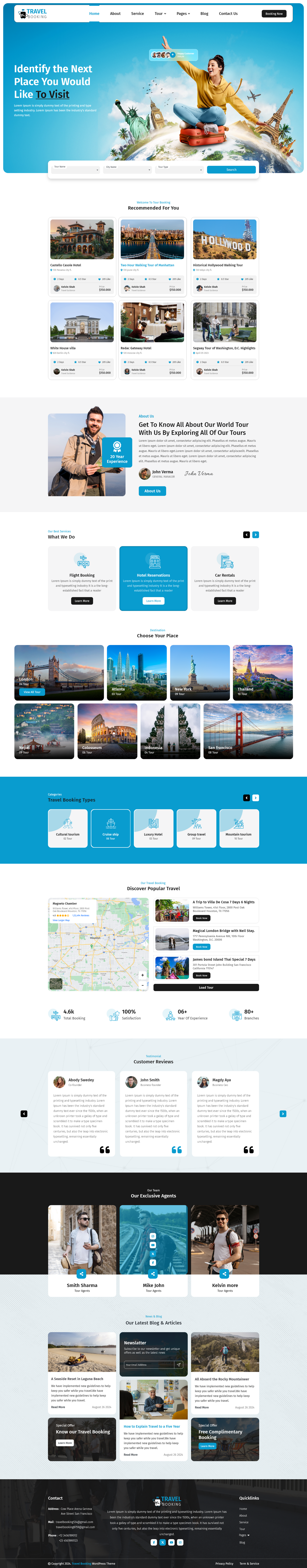 Travel Booking WordPress Theme