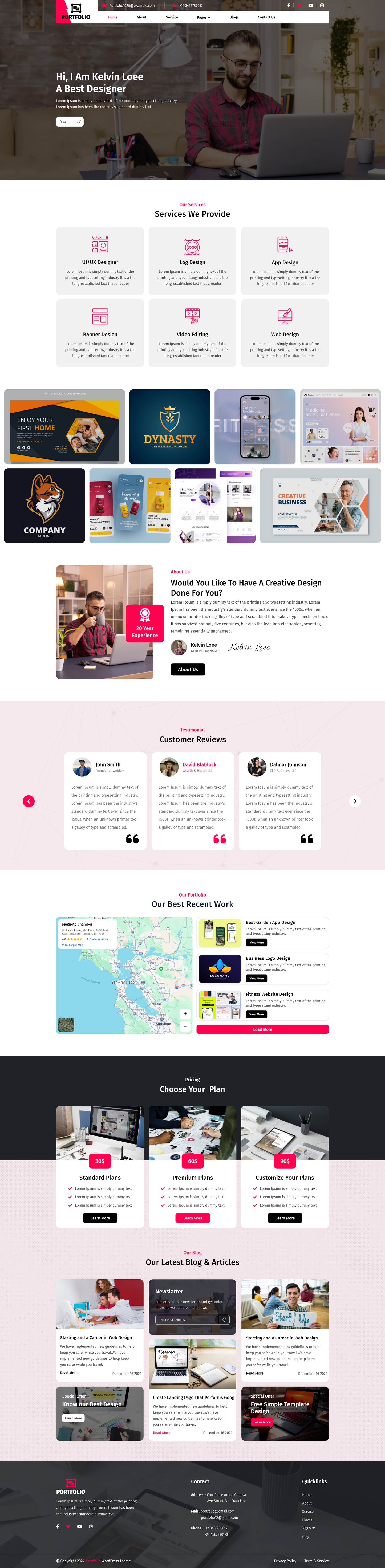 Workfolio WordPress Theme