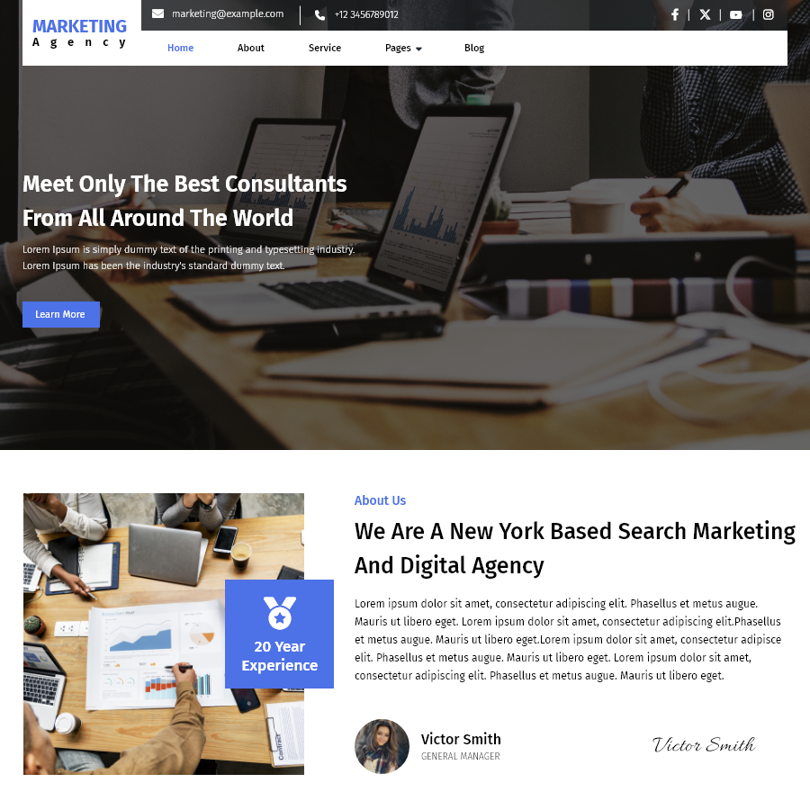 Free Digital Agency WordPress Theme