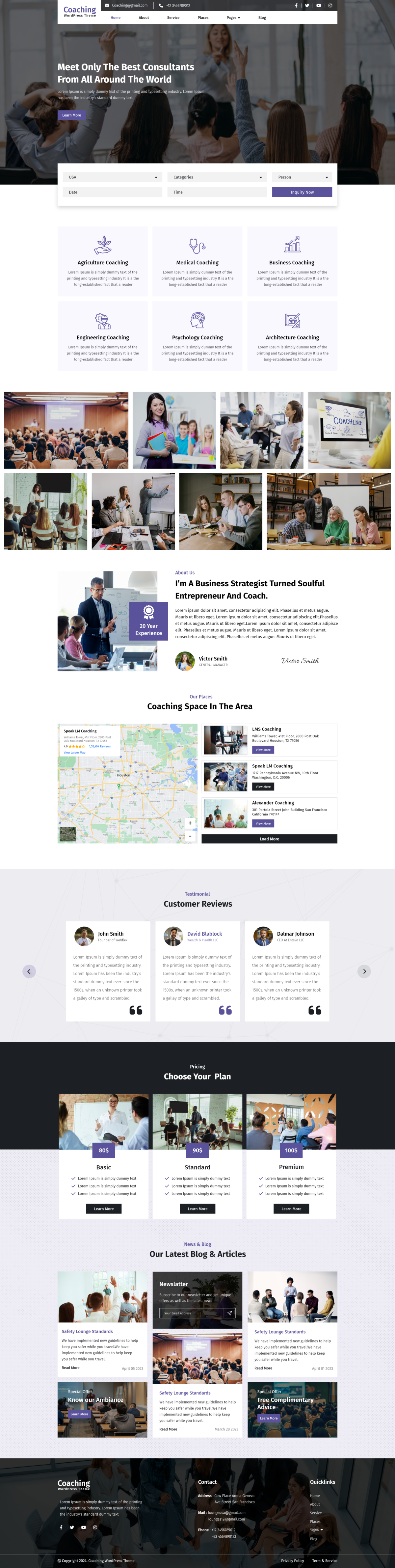 Coaching Center WordPress Theme