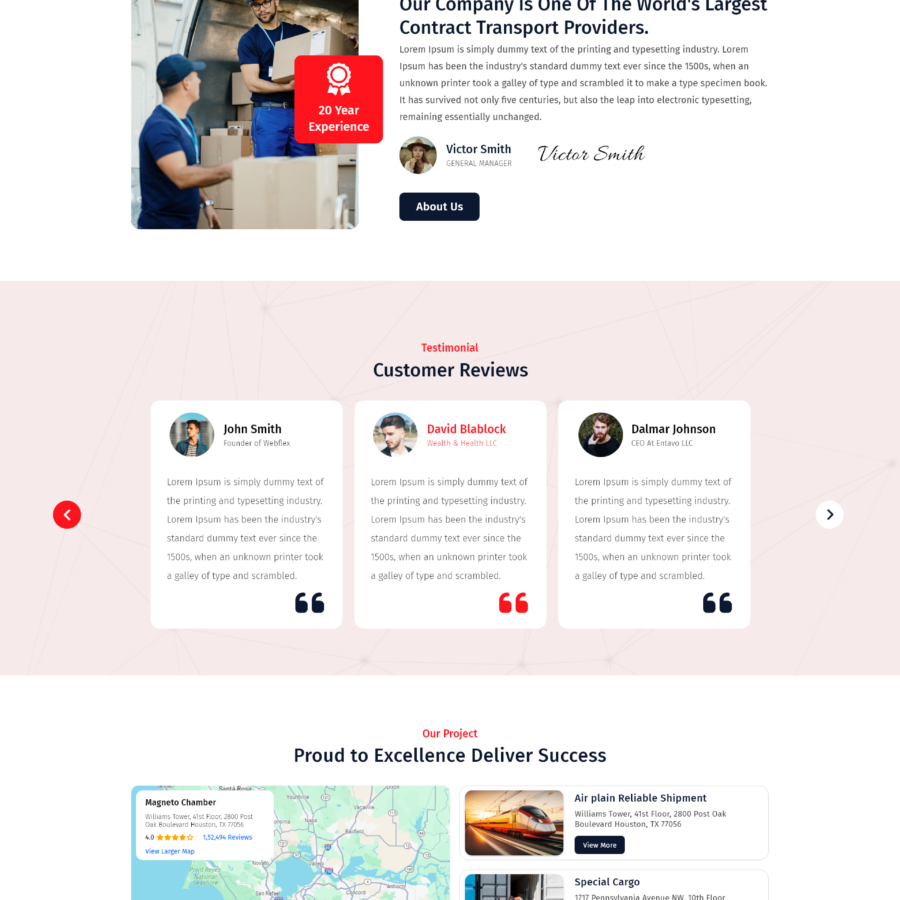 Transport WordPress Theme