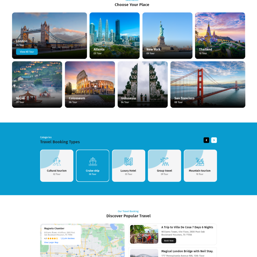 Travel Booking WordPress Theme