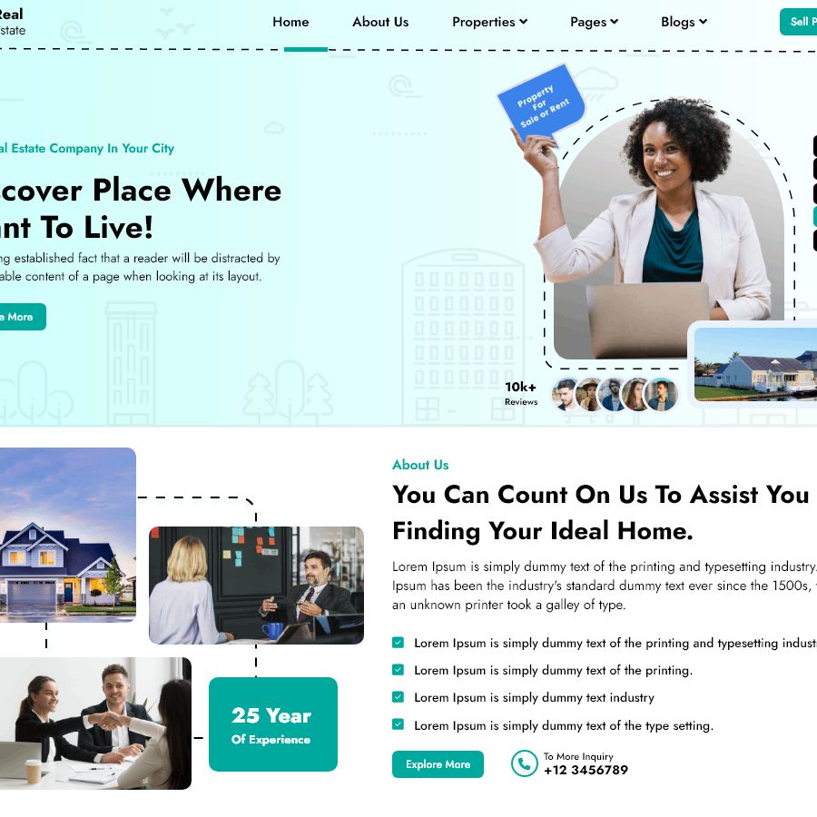 Free Real Estate WordPress Theme