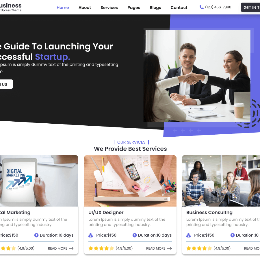 Free Business WordPress Theme