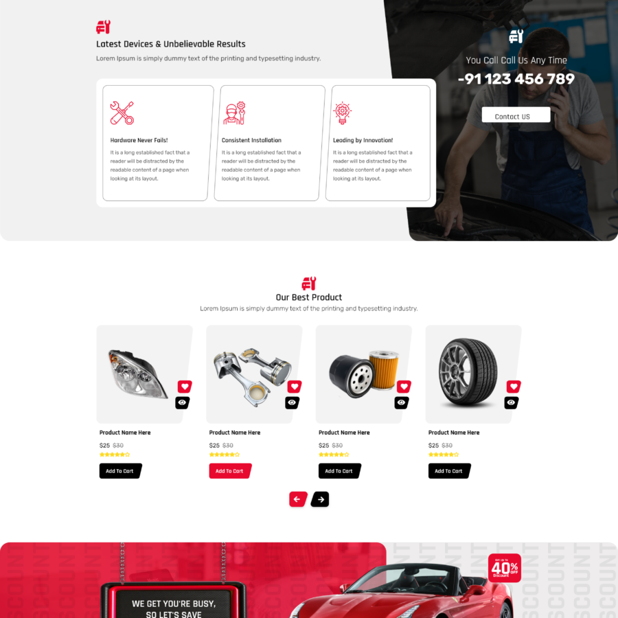 Car Repair WordPress Theme